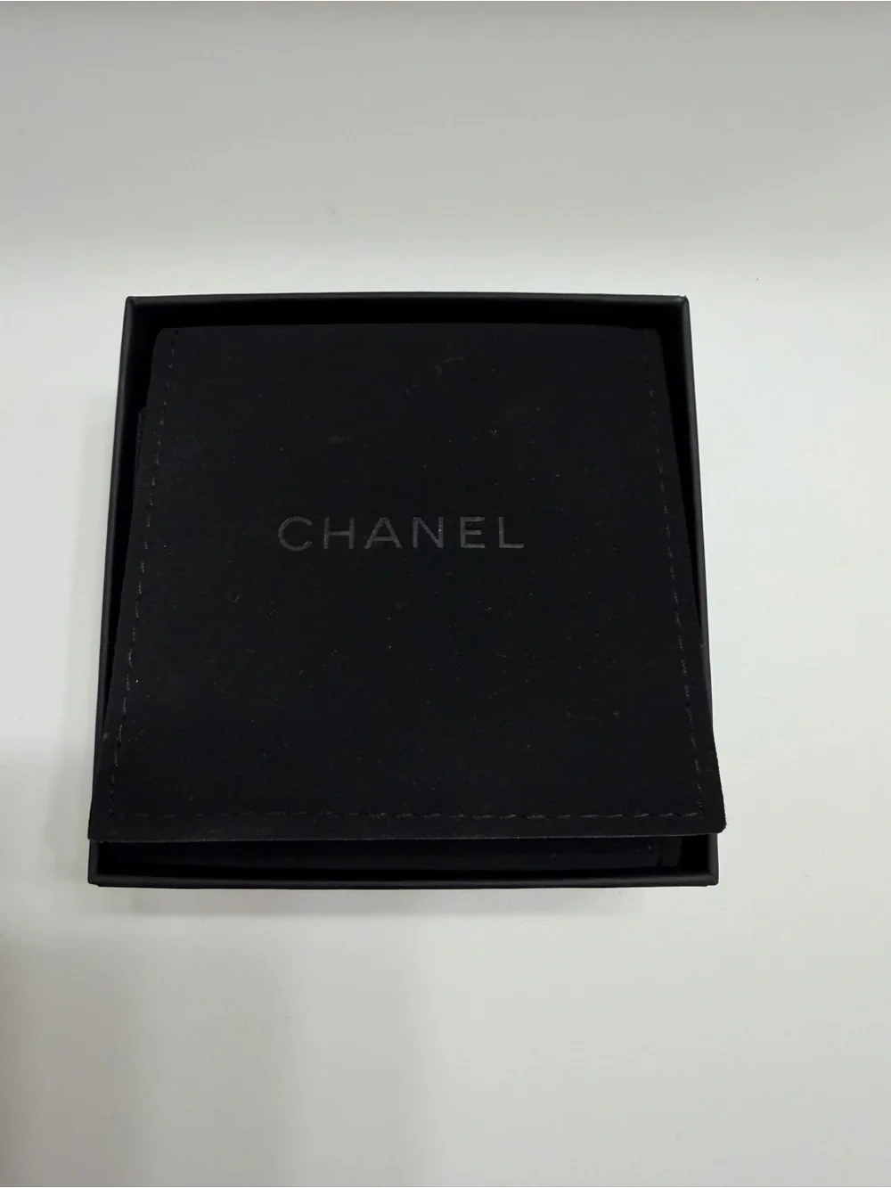 Chanel 2025  Strass Star and Logo Silver Tone and Crystal Hoop Earrings